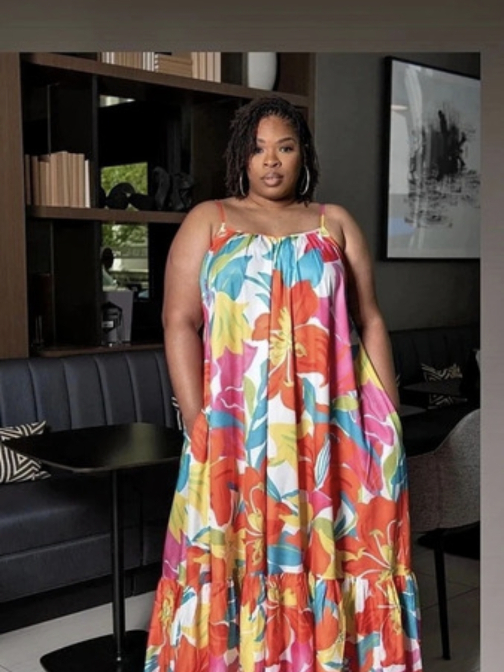 Floral Maxi Dress in Multicolor Like New
